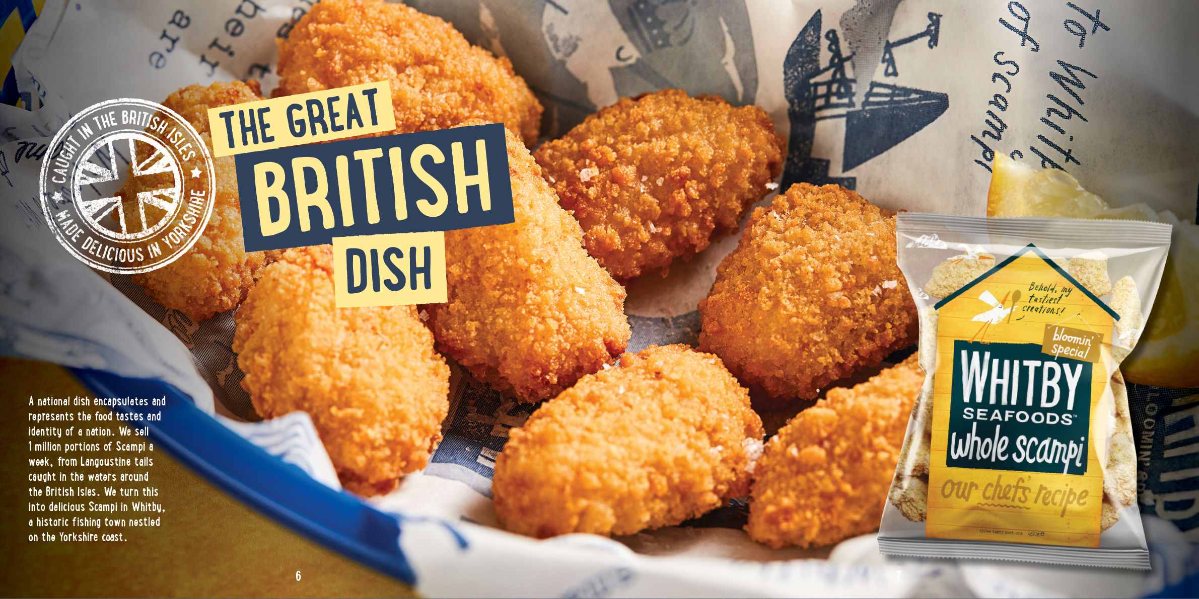 A plate of fried food, possibly chicken, is displayed on a table. The food is arranged in a visually appealing manner, with some pieces overlapping each other. The dish is accompanied by a bag of chips, which is placed nearby. The overall presentation suggests a delicious and satisfying meal. AI generated content